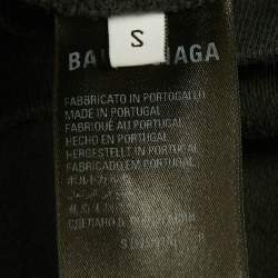 مملوكة مسبقًا Balenciaga Unisex Black BB Icon Cotton Hoodie S