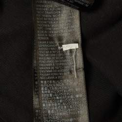 مملوكة مسبقًا تي شيرت بالنسياجا جيرسي بشريط بشعار رمادي للجنسين مقاس ضخم جدًا