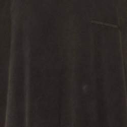 Pre Owned Balenciaga Unisex Grey Logo Strikethrough Print Jersey T-Shirt XXL