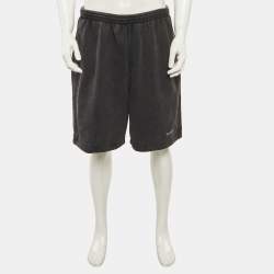 Pre Owned Balenciaga Unifit Grey Cotton Short M