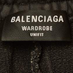 Pre Owned Balenciaga Unifit Grey Cotton Short M