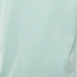 Pre Owned Balenciaga Unisex Green Cotton T-shirt & Sweat Shorts Set M