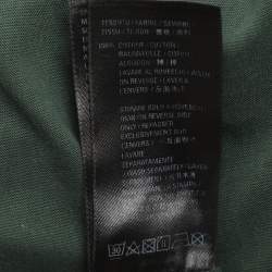 Pre Owned قميص بالنسياغا قطن أخضر محاك متآكل مقاس صغير جدًا (إكس سمول)