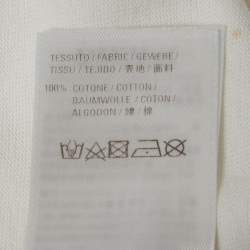 Pre Owned توب بالنسياجا أبيض بشعار مطبوع جيرسي مقاس صغير