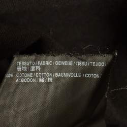 Pre Owned Balenciaga Black Printed Jersey Oversized T-Shirt L