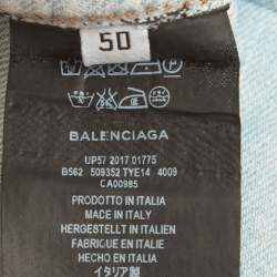مملوكة مسبقًا Balenciaga Blue Denim Oversized Denim Jacket L