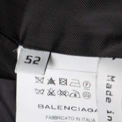 Balenciaga Black Wool Two Button Blazer XL