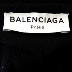 Pre Owned تي شيرت بالنسياغا بولو Pique  قطن كحلي L