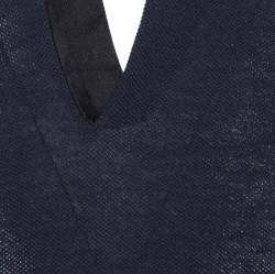 Pre Owned تي شيرت بالنسياغا بولو Pique  قطن كحلي L