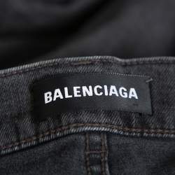 Balenciaga Black Stretch Denim Slim Fit Jeans M