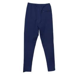 Pre Owned Balenciaga Navy Blue Jersey Paneled Track Pants M