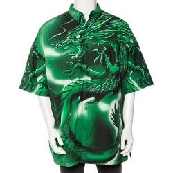 Balenciaga Green Bal Cotton Padded Shirt S Balenciaga | TLC
