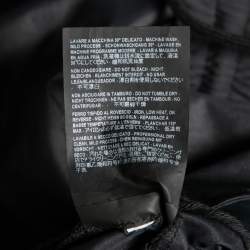 Balenciaga Black Synthetic Logo Printed Elasticized Waist Joggers XS