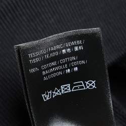 Pre Owned هودي بالنسياغا قطن مطبوع أسود X ريتد مقاس صغير - سمول