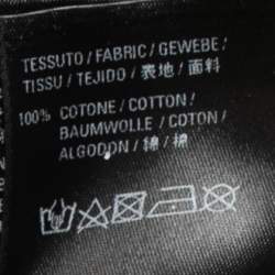 مملوكة مسبقًا Balenciaga Black Cotton Logo Printed Crew Neck T-shirt L