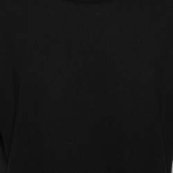 مملوكة مسبقًا تي شيرت بالنسياغا قطن أسود مطبوع اي لوف تيكنو رقبة مستديرة مقاس متوسط (ميديوم)