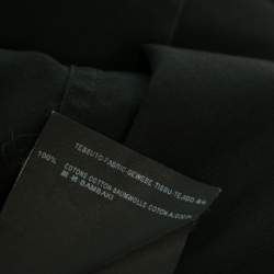 Pre Owned Balenciaga Black Cotton Button Front Shirt S