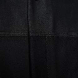 مملوكة مسبقًا جاكيت بالنسياغا صوف مزيج أسود مز ين سحاب مقاس كبير ( لارج )