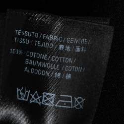 Pre Owned Balenciaga Black Cotton My Name is Denma Oversized Distressed T-Shirt S