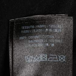Pre Owned Balenciaga Black Cotton Oversized Crewneck T-Shirt XS