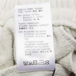 Balenciaga White Logo Embroidered Cotton Shorts S