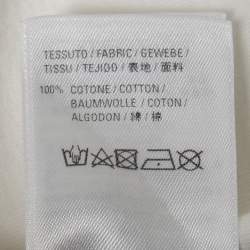 مملوكة مسبقًا Balenciaga White Cotton Fuel Gauge Graphic Print T-Shirt M