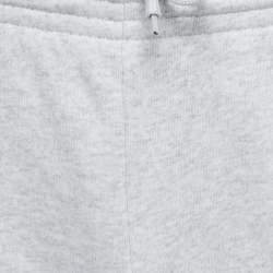 Pre Owned Balenciaga Grey Jersey Cotton Logo Print Sweatpants XS