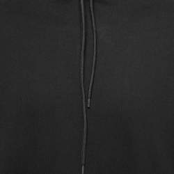 مملوكة مسبقًا Balenciaga Black Logo Printed Cotton Knit Hoodie XS