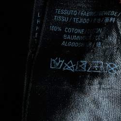 Pre Owned Balenciaga Black X Rated Printed Cotton Knit Oversized T-Shirt S