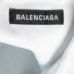 Balenciaga White Cotton Oversized Shirt M