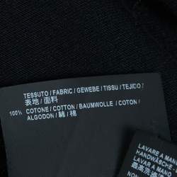 مملوكة مسبقًا Balenciaga Black Cotton Printed T-Shirt M