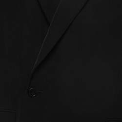 Balenciaga Black Technical 80's Shoulder Tailored Jacket L