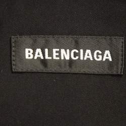Balenciaga Black Technical 80's Shoulder Tailored Jacket L