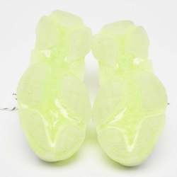 Pre Owned Balenciaga White Faux Leather and Mesh Triple S Clear Sneakers Size 44