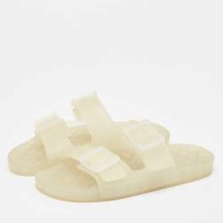 Balenciaga Transparent Rubber Flat Slides Size 43