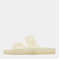 Balenciaga Transparent Rubber Flat Slides Size 43