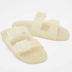 Balenciaga Transparent Rubber Flat Slides Size 43