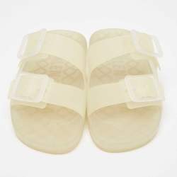 Balenciaga Transparent Rubber Flat Slides Size 43