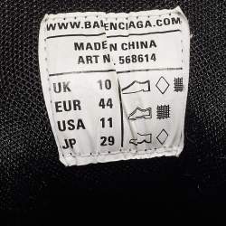 Balenciaga Black Faux Leather and Mesh Track 2 Sneakers Size 44