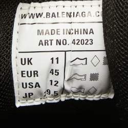 Balenciaga Multicolor Faux Leather and Mesh Track Lace Up Sneakers Size 45