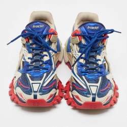 Pre Owned Balenciaga Multicolor Faux Leather and Mesh Track 2 Sneakers Size 44