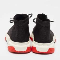 Balenciaga Black Knit Fabric Speed Trainer Sneakers Size 43