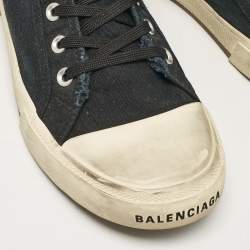 Balenciaga Black Canvas High Top Sneakers Size 43