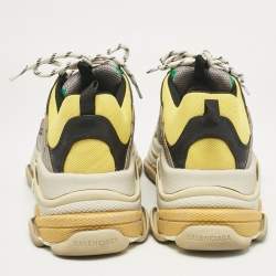 Balenciaga Multicolor GG Canvas and Leather Triple S Lace Up Sneakers Size 42