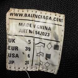 Balenciaga Black Fabric and Mesh Track Sneakers Size 39