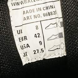 Balenciaga Black Faux Leather and Mesh Track 2 Sneakers Size 42