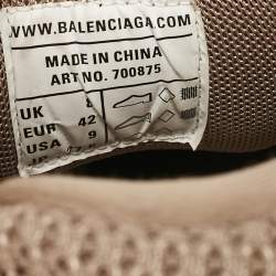 Balenciaga Dark Beige Mesh and Leather Track 3 Sneakers Size 42