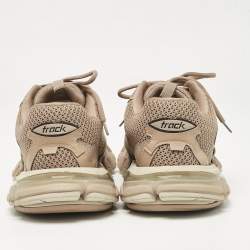 Balenciaga Dark Beige Mesh and Leather Track 3 Sneakers Size 42