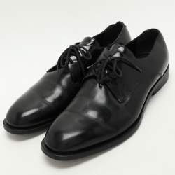 Balenciaga Black Leather Lace Up Derby Size 44