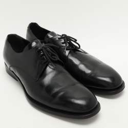 Balenciaga Black Leather Lace Up Derby Size 44